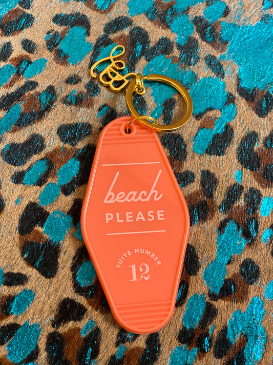 Beach Please Keychain