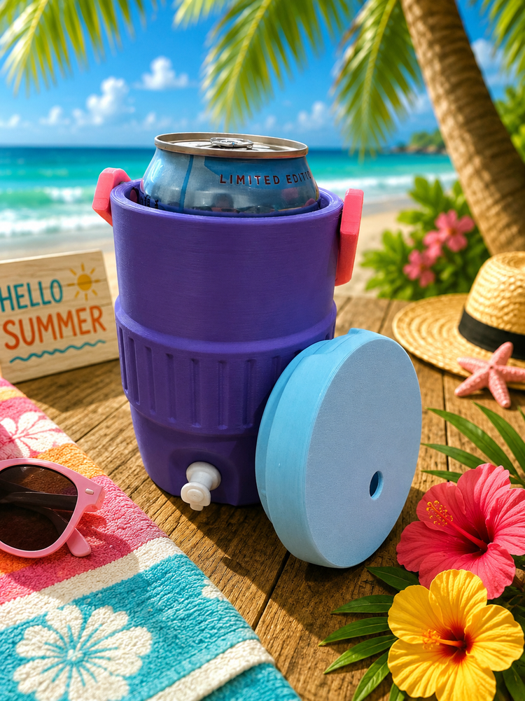 Purple Regular Can Cooler