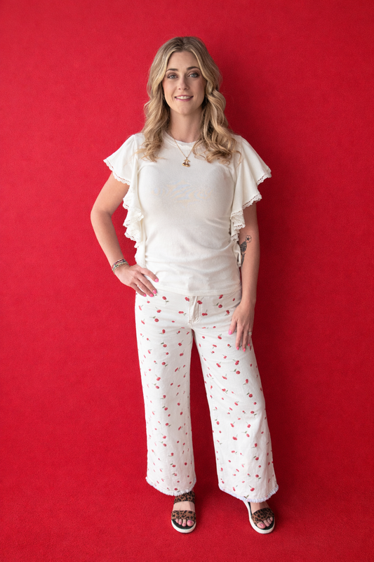 Ruffle Me Wild Top
