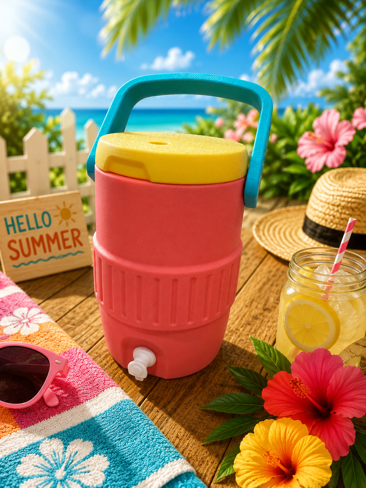 Coral Regular Can Cooler