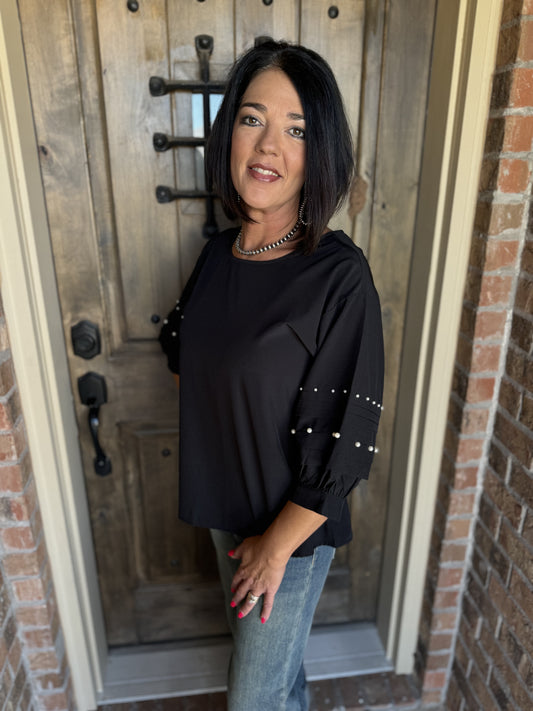 Midnight Pearl Top