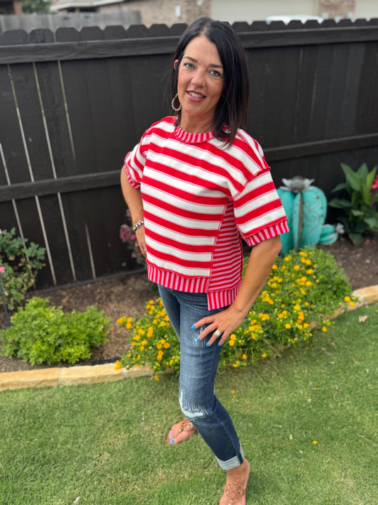 Take Me Out Top-Red