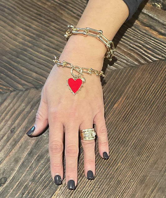 Chunky Gold Link Bracelet