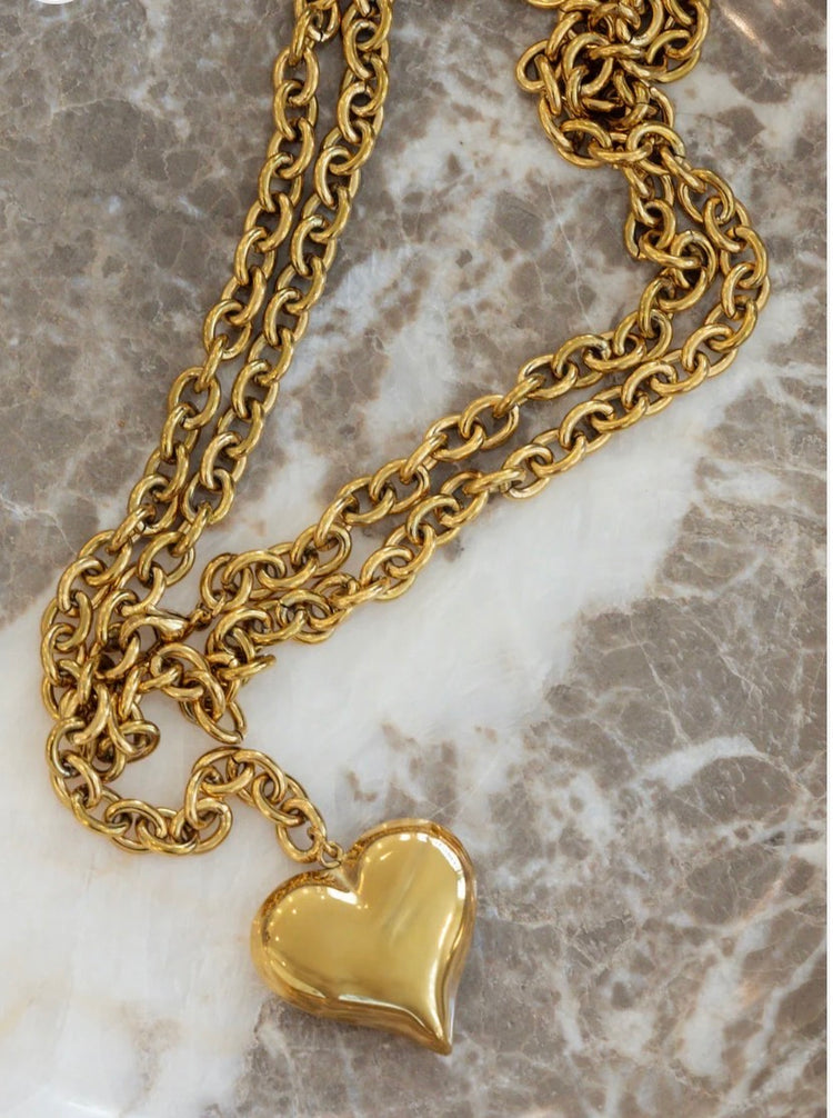 Adjustable Bubble Heart Necklace