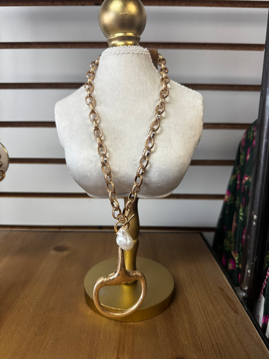 Just a Bit Necklace- Gold