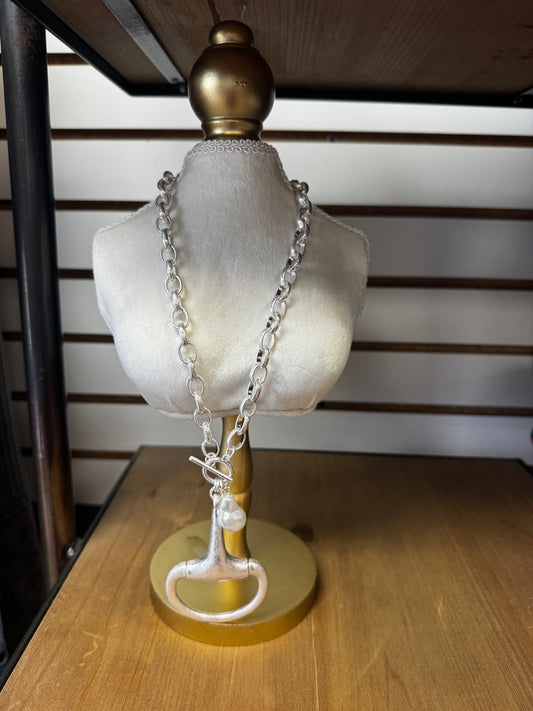 Just a Bit Necklace- Silver