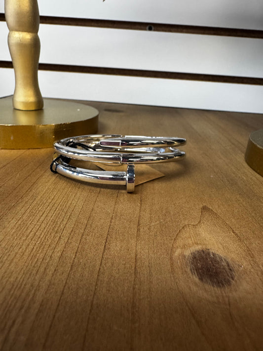Carpenter Bracelet- Silver
