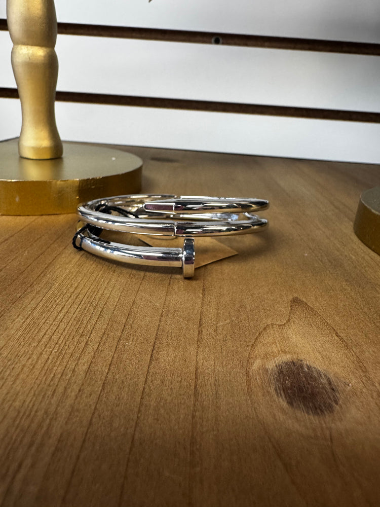 Carpenter Bracelet- Silver