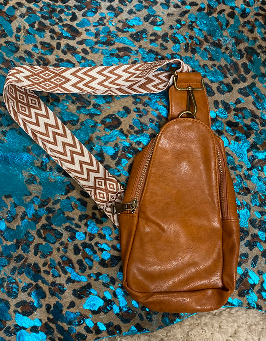 Camel Sling Bag With Guitar Strap